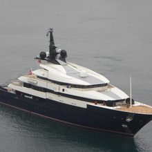 Man of Steel Yacht Aerial Overview