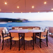 Strega Yacht Exterior Dining