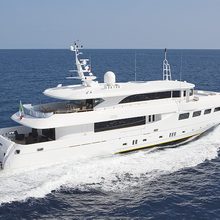 Celia P Yacht Rear Running Shot