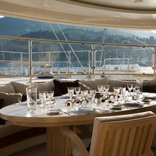 Caoz 14 Yacht Aft Deck Dining