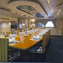 Grace Yacht Interior Dining