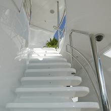 World is not Enough Yacht Exterior Stairs