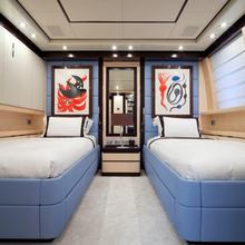 Bet On It Yacht Blue Twin Stateroom