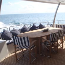The Devocean Yacht Aft Deck Dining
