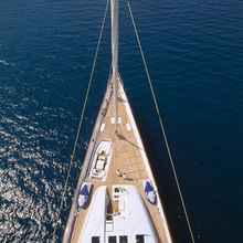 M5 Yacht Aerial View - Bow