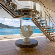 Eclipse Yacht Deck Stairwell