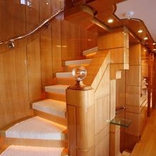 Lady MM Yacht Staircase