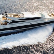 Antelope III Yacht Running Shot - Aerial