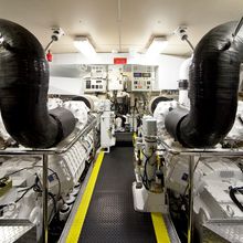 Strega Yacht Engine Room