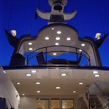 Sojourn Yacht At night