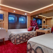 Lady MM Yacht Twin Stateroom - Red