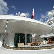 World is not Enough Yacht Exterior Dining