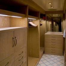 Meserret II Yacht Owner's cabin wardrobe