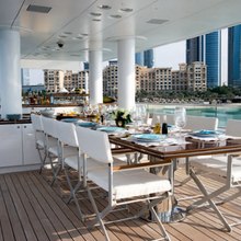 Capricorn Yacht Exterior Dining