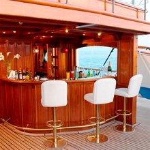 SS Delphine Yacht Exterior Bar