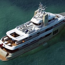 E & E Yacht Aerial View - Decks