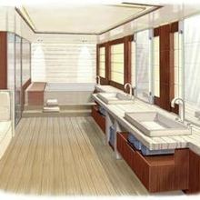 Man of Steel Yacht Artist's Impression - Master Bathroom
