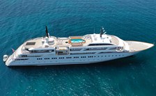 Experience the ultimate Greece yacht charter with up to 36 guests onboard motor yacht DREAM