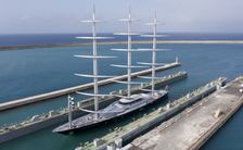In pictures: MALTESE FALCON completes her refit at Lubsen