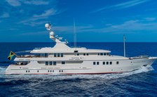 Amels yacht rental NITA K II announces availability for St Barts New Year's Eve yacht charters