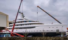 First Look: 78m Lürssen superyacht ACE 21 enters final construction phases in Lemwerder