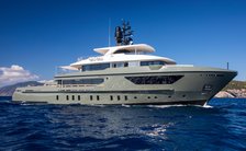Embark on a Balearic escape with discounted rates aboard 42m Sanlorenzo charter yacht MOKA