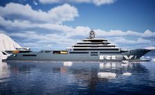 195M superyacht REV OCEAN on the move: The world's largest yacht for charter embarks on sea trials