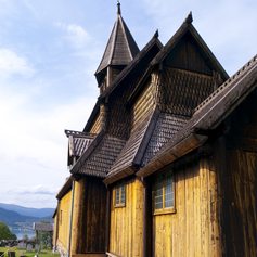 Antique wooden church