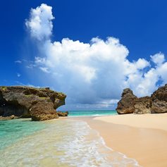 Beautiful beach in Okinawa 
