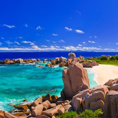 Magic coast at Seychelles