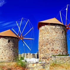 Greek windmills - Patmos island