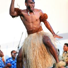 Fiji traditional dancer