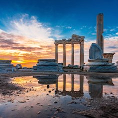 Enjoy the Sunset at the Temple of Apollo