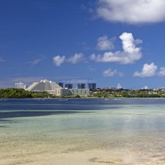 View of the big Guam city