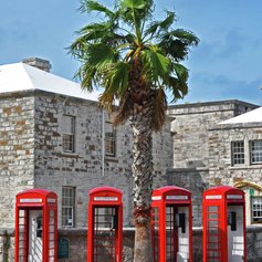 English phone booths in Bermuda