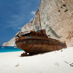 Shipwreck Beach (Navagio Beach) Photo 4
