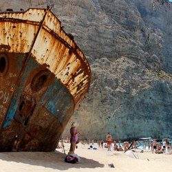 Shipwreck Beach (Navagio Beach) Photo 2