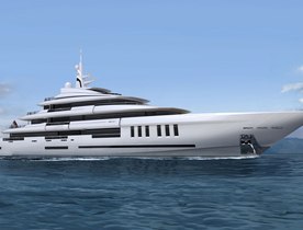 ISA Yachts release first images of hull of new flagship yacht