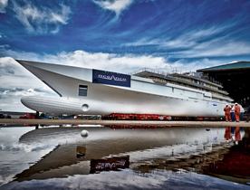 Oceanco’s 109m Y720 superyacht enters outfitting phase