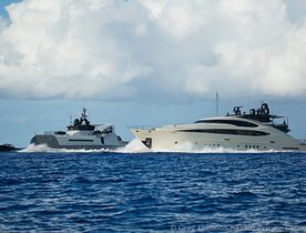 Motor Yacht VANTAGE & Support Vessel AD-VANTAGE Available In South Pacific