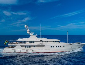 Amels yacht rental NITA K II announces availability for St Barts New Year's Eve yacht charters