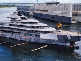 Lürssen’s 125m superyacht ‘Project Jag’ undergoes technical launch