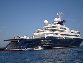 126m expedition charter yacht OCTOPUS ready for Costa Rican adventures