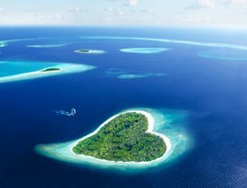 5 heart-shaped islands to visit by luxury yacht
