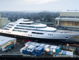 117M Lürssen Superyacht BOARDWALK Successfully Launches At Lemwerder 