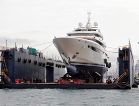 95m charter yacht O'PARI launches in Greece