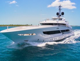 Luxury charter yacht ARKADIA offers last remaining winter availability in the Caribbean and Bahamas