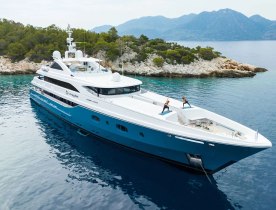 55M superyacht rental HOLDIN' MY OWN joins Caribbean yacht charter fleet following name change and refit