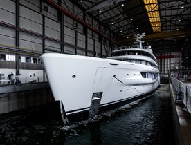 Amels largest superyacht by volume moves a step closer to delivery