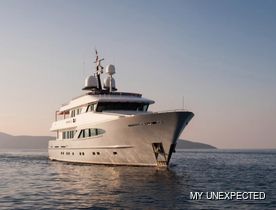 38m / 125' motor yacht UNEXPECTED: recently refitted and fresh for charter in the Mediterranean